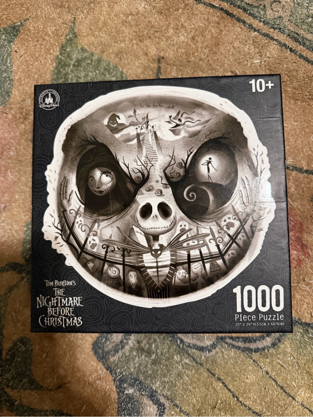 Disney The Nightmare Before Christmas 1000-Piece Puzzle - Black White Gray